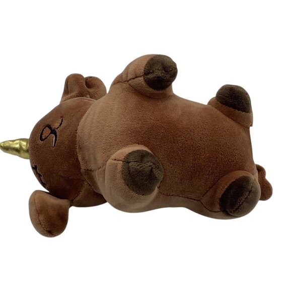 Snug A Babies Pixie Crush Dog Unicorn Brown Dogicorn 5" Plush Stuffed Animal - Picture 8 of 9